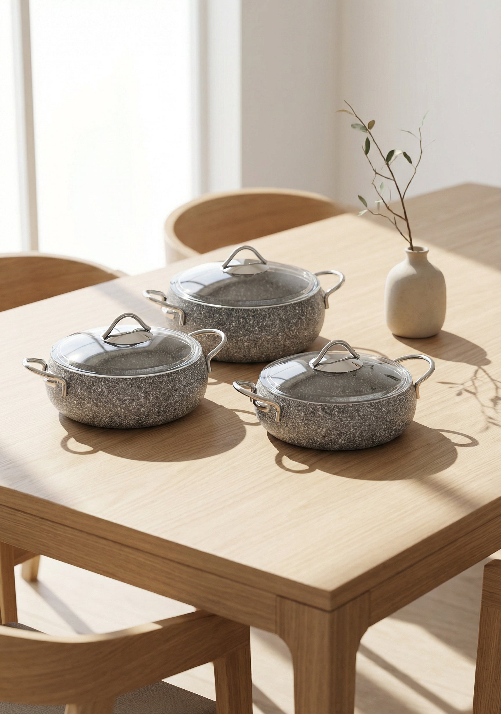 Üç’lü tencere seti